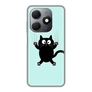 Чохол з принтом для TECNO Spark 20 (AlphaPrint) Модні коти (Падаючий кіт)