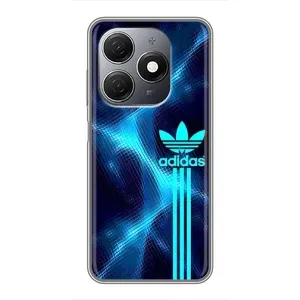 Чохли Адидас для TECNO Spark 20 (AlphaPrint) (Синій Адідас)
