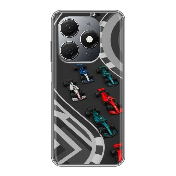 Чехол с принтом «Трасса Ф1» для TECNO Spark 20