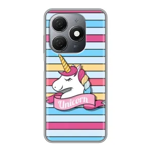 Чехол для Техно Спарк 20 - (Единорожки - Новинки) (AlphaPrint) (Unicorn)