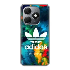 Чохли Адидас для TECNO Spark 20 (AlphaPrint) (Яскравий Адідас)