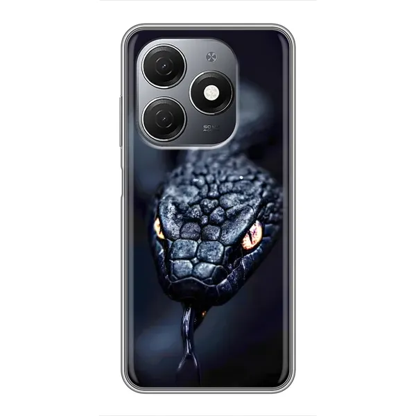 Чехол с принтом «Черная змея» для TECNO Spark 20 Чехол с принтом «Черная змея» для TECNO Spark 20