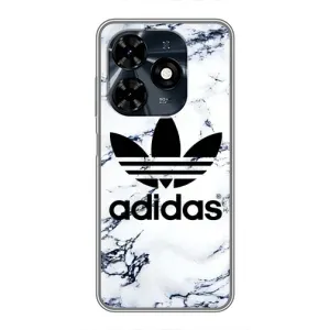 Чохли Адидас для TECNO Spark 20c (AlphaPrint) (Адідас на мраморі)