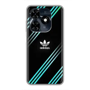 Чохли Адидас для TECNO Spark 20c (AlphaPrint) (Адідас з полосами)
