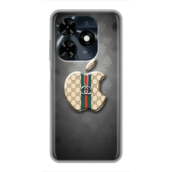 Чехол с принтом «Apple gucci» для TECNO Spark 20c