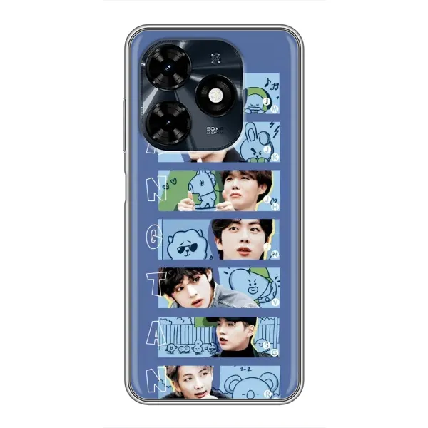 Чехол с принтом «Bangtan» для TECNO Spark 20c Чехол с принтом «Bangtan» для TECNO Spark 20c