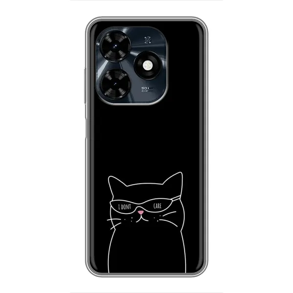 Чохол з принтом «Байдужий кіт» для TECNO Spark 20c Чохол з принтом «Байдужий кіт» для TECNO Spark 20c