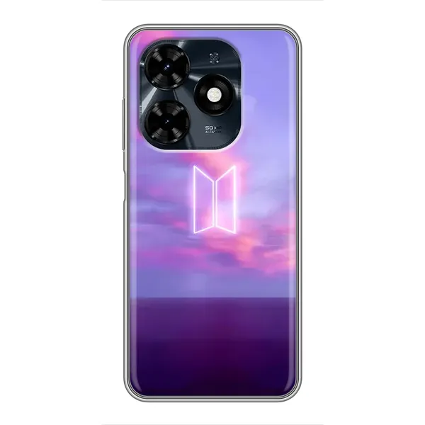 Чехол с принтом «BTS логотип» для TECNO Spark 20c Чехол с принтом «BTS логотип» для TECNO Spark 20c