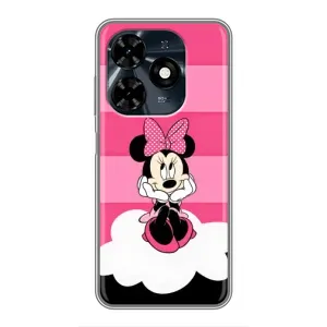 Міккі Маус чохол для TECNO Spark 20c (AlphaPrint - Мультяшні) (Дівчинка Maus)