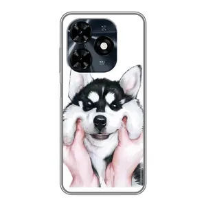 Чохли з собаками для TECNO Spark 20c (VPrint) (Радісний Хаскі)
