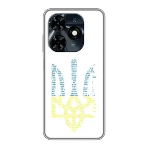 Чехлы для TECNO Spark 20c  Укр. Символика (AlphaPrint) (Герб из букв)