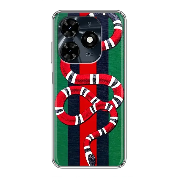 Чехол с принтом «Gucci змия» для TECNO Spark 20c