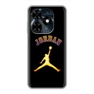 Чехлы для TECNO Spark 20c - с картинкой JORDAN (AlphaPrint) (Jordan Gold)