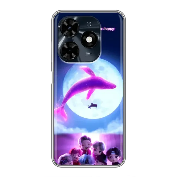 Чехол с принтом «КИТ BTS» для TECNO Spark 20c Чехол с принтом «КИТ BTS» для TECNO Spark 20c