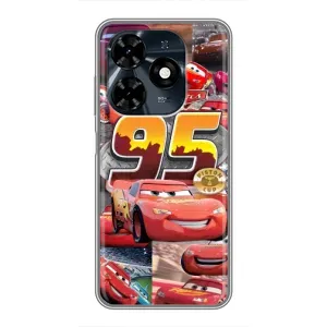 Силіконовий чохол Маквін для TECNO Spark 20c (Колаж Блискавка Маквін)