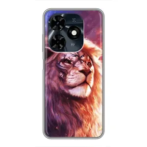 Чохол з картинкою ЛЕВ для TECNO Spark 20c (VPrint) (Красочний Лев)
