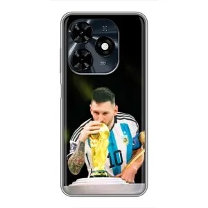 Чехлы для TECNO Spark 20c (Leo чемпион) (AlphaPrint) (Кубок Месси)