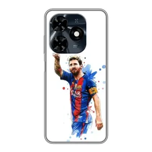 Чехлы Месси для TECNO Spark 20c (AlphaPrint) (Лео Месси)