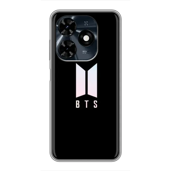 Чехол с принтом «Лого BTS» для TECNO Spark 20c Чехол с принтом «Лого BTS» для TECNO Spark 20c