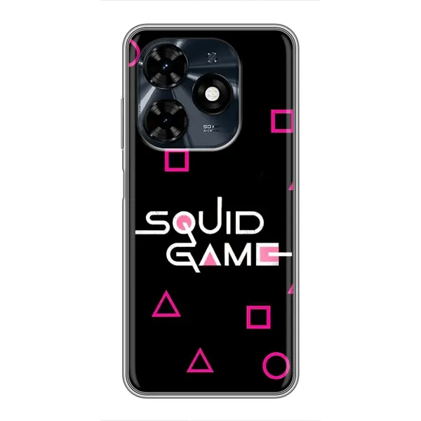 Чехол с принтом «Паттерн Игра кальмара» для TECNO Spark 20c Чехол с принтом «Паттерн Игра кальмара» для TECNO Spark 20c