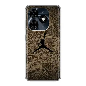 Чехлы для TECNO Spark 20c - с картинкой JORDAN (AlphaPrint) (Logo Jordan)