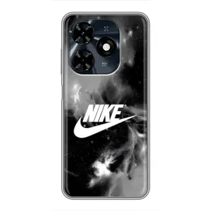 Чехол для TECNO Spark 20c - с принтом Найк (AlphaPrint) (Лого Найк)