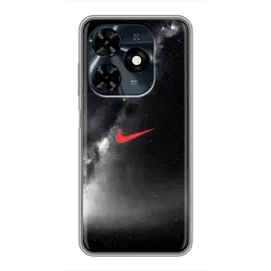 Чехол для TECNO Spark 20c - с принтом Найк (AlphaPrint) (Найк красный)