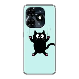 Чохол з принтом для TECNO Spark 20c (AlphaPrint) Модні коти (Падаючий кіт)