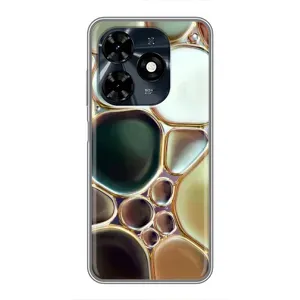 Мраморний чехол на TECNO Spark 20c (VPrint) (Радужний Мрамор)