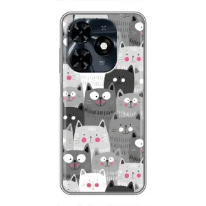 Чохли з Котиками для TECNO Spark 20c (VPrint) (Мальовані котики)