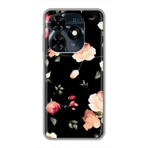 Чохли з квітами для TECNO Spark 20c (VPrint) (Трояндочки)
