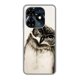 Чохол з пташками на TECNO Spark 20c (VPrint) (Сова)