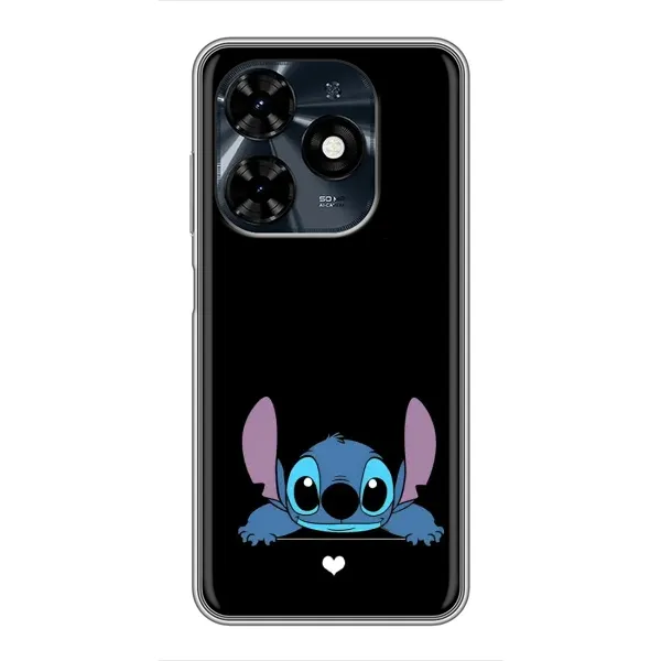 Чехол с принтом «Стич на черном» для TECNO Spark 20c Чехол с принтом «Стич на черном» для TECNO Spark 20c
