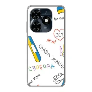 Чехлы Доброго вечора, ми за України для Техно Спарк 20с (AlphaPrint) (Стикер)