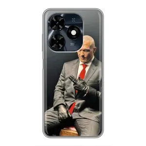 Чохол з принтом «Усик Hitman» для TECNO Spark 20c