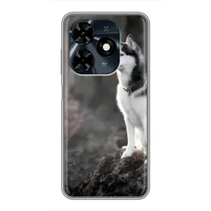 Чохол з Хаскі TECNO Spark 20c - (AlphaPrint) (Вірний собака)