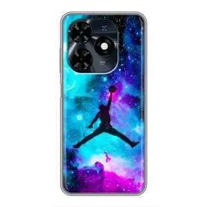 Чехлы для TECNO Spark 20c - с картинкой JORDAN (AlphaPrint) (Яркий Джордан)