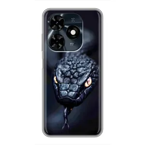 Чехол с принтом «Черная змея» для TECNO Spark 20c