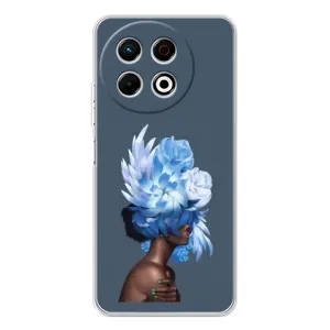 Чехлы (ART) Цветы на TECNO Spark 30 Pro (VPrint) (Цветы на голове)