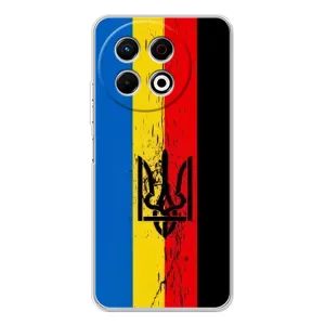 Украинские Чехлы для TECNO Spark 30 Pro с картинкой УПА (AlphaPrint) (Флаг УПА)