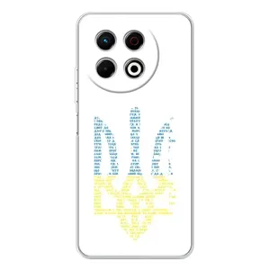 Чехлы для TECNO Spark 30 Pro Укр. Символика (AlphaPrint) (Герб из букв)