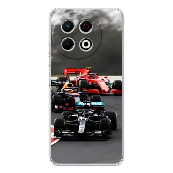 Чехол с принтом «Гонка Формула 1» для TECNO Spark 30 Pro Чехол с принтом «Гонка Формула 1» для TECNO Spark 30 Pro