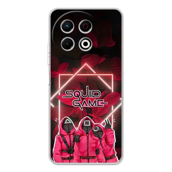 Чехол с принтом «Охранники Игра кальмара» для TECNO Spark 30 Pro Чехол с принтом «Охранники Игра кальмара» для TECNO Spark 30 Pro