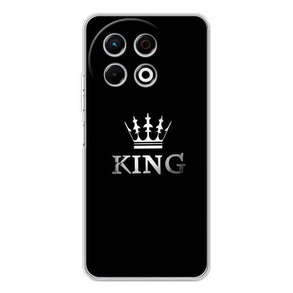 Чехол с принтом «KING» для TECNO Spark 30 Pro