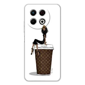Чохли Луі Вітон для TECNO Spark 30 Pro (AlphaPrint - LOUIS VUITTON) (кава LOUIS VUITTON)