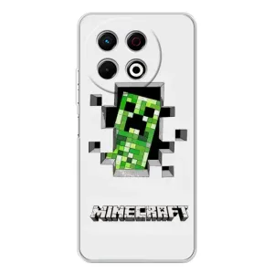 Чохол Майнкрафт на TECNO Spark 30 Pro (AlphaPrint) Minecraft (кріпер Майнкрафт)