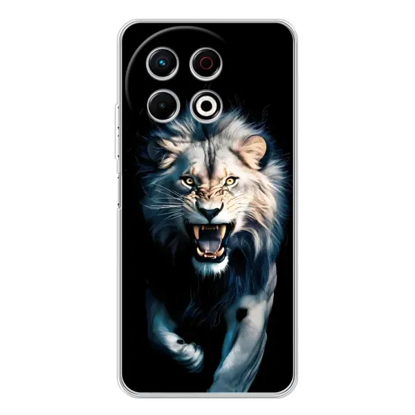 Чехол с принтом «Лев в темноте» для TECNO Spark 30 Pro