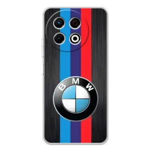 Чехол для ТЕКНО Спарк 30 Про - с принтом БМВ (AlphaPrint) (Лого BMW)