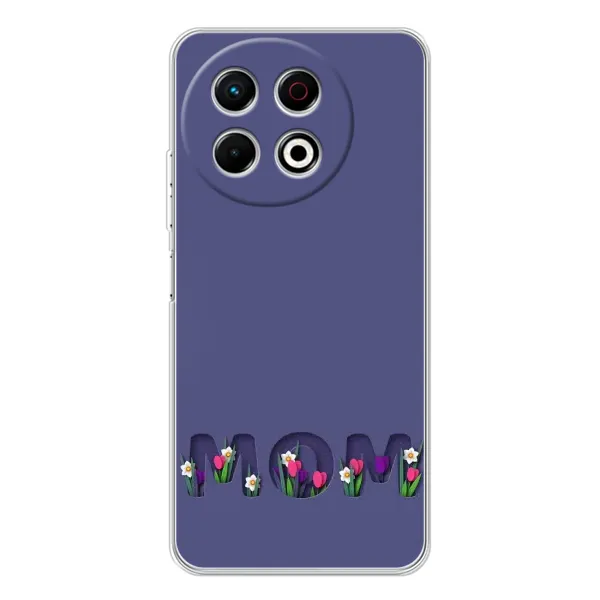 Чехол с принтом «Мама в цветах» для TECNO Spark 30 Pro