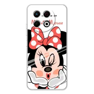 Эксклюзивный чехол для TECNO Spark 30 Pro (AlphaPrint - Мультяшные) (Маус Минни)